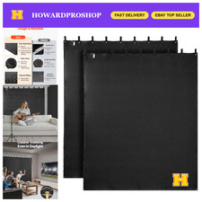 Sound Dampening Blankets 96x80 in, Soundproof Curtains with Grommets, Light Bloc