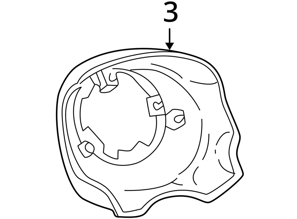 SE ADAPTA A PONTIAC AZTEK MONTANA SHRD WHL STRG 2001-2005 ÉBANO 16867474 - NUEVO OEM Foto 3 de 3