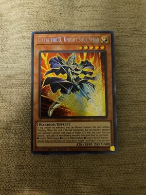 Yugioh Giltia the D. Knight Soul Spear LDS3-EN137 Secret Rare Limited Edition NM