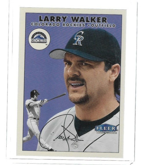 Larry Walker 2000 Twizzlers Fleer Tradition Colorado Rockies 