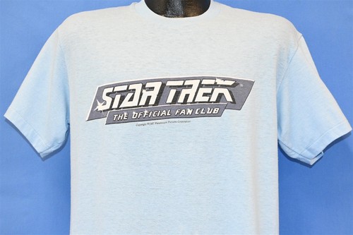 vintage 80s STAR TREK OFFICIAL FAN CLUB TREKKIE TV SHOW SERIES t-shirt LARGE L