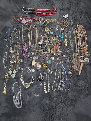 Large Quality Costume Jewelry Watches Lot Signed Unsigned Grab Bag Treasure Hunt