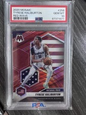 2020 Mosaic Tyrese Haliburton RED WAVE MOSAIC SSP ROOKIE PSA 10 GEM MINT #258