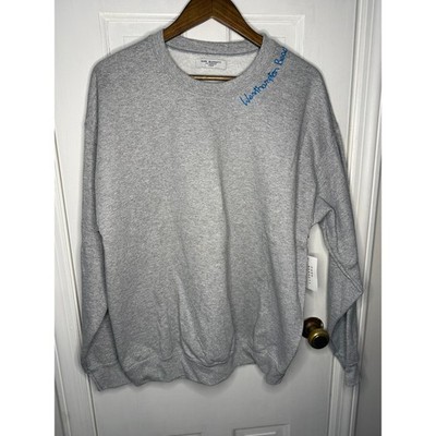 Park Parrett Vintage Grey Sweatshirt ''West Hampton'' NWT - Hand Sewn