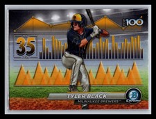 Tyler Black Milwaukee Brewers #BTP-35 Bowman 2024 Bowman Bowman Scouts' Top 100
