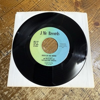 Rare Joe McGlone Doer Of His Word Obscure Gospel Modern Soul Funk 45 Record