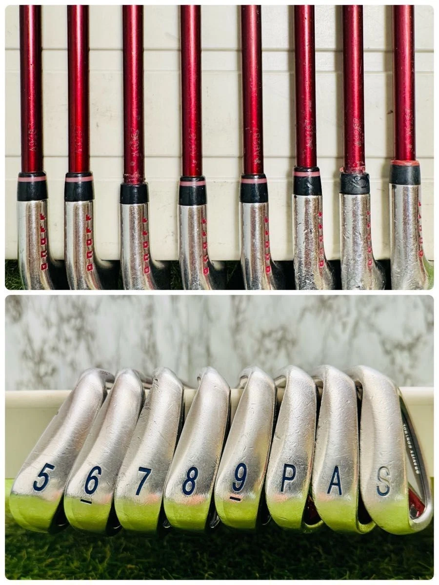 Set De Fers De Golf Onoff Iron Aka FF - 6 Fers, Droitier, Flex Regular, Shaft High Recoil Kick, Occasion