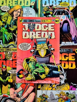 JUDGE DREDD vol 1 (lot of 10) #26 27 28 29 30 31 32 33 34 35 Eagle '85-'86