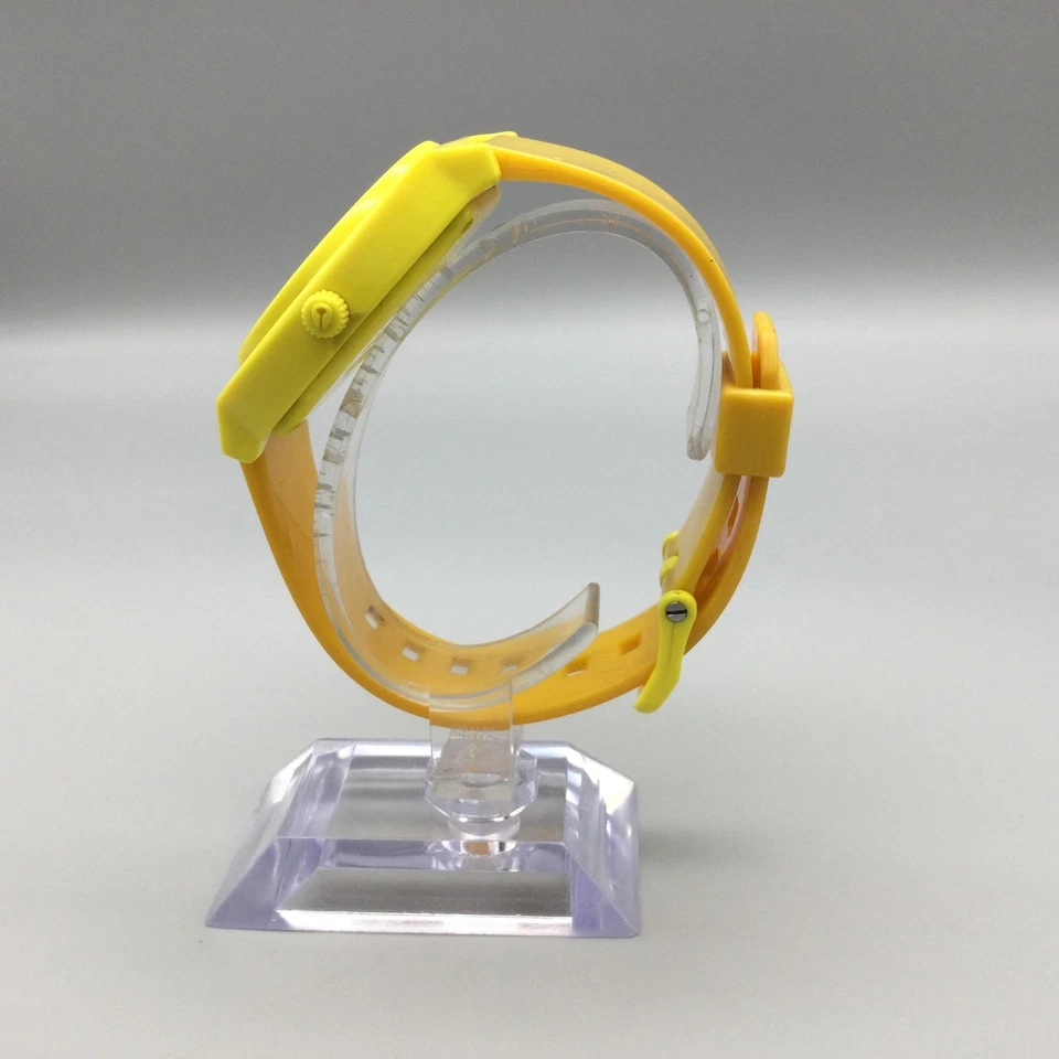 Reloj Nixon Time Teller P Minimal Unisex 39mm Amarillo 100M Batería Nueva Foto 3 de 4