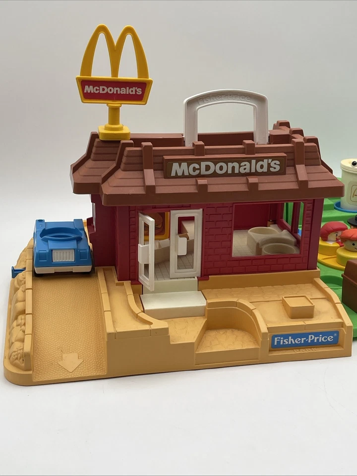 Nice Vintage Fisher-Price Little People McDONALDS 2552 1989 Restaurant & Box USA - Image 2 of 4