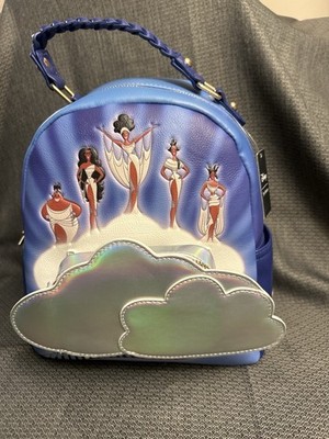Disney Our Universe Hercules Muses Backpack NWT HTF Pearlescent Cloud Hot Topic