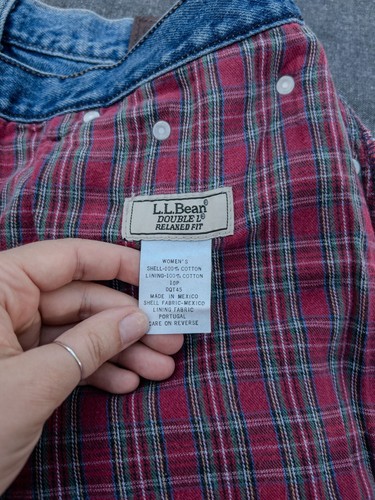 VTG | 90s Y2K L.L. Bean Women's Double L Relaxed Fit Flannel Jeans Size 10 GORP