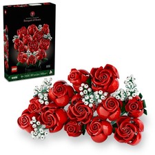 LEGO Botanicals Bouquet of Roses Artificial Flowers - 1.43 LBS, Multicolor