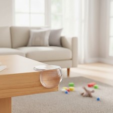 12 Pack Transparent Baby Proof Corner Protectors - Safe Stylish Protection