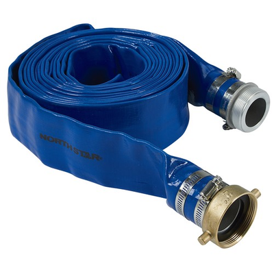 #ad NorthStar Water Pump Discharge Hose 2in. x 25ft. Max. PSI 80 PVC Lay Flat $69.99