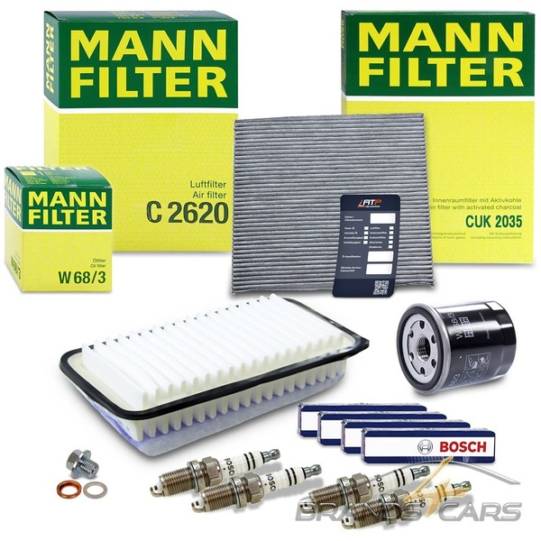 Mann-Filter Inspektionspaket Filtersatz C FÜR Toyota Corolla E12 1.4 1.6 Vvt-I-image