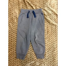 Tommy Bahama Jogger Pants Size 4 XS Grey Fleece Lined Drawstring Boys Sweatpants