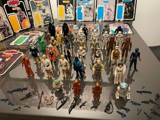 Star Wars Figuren Kenner 1982 38 Stück teilweise doppelt mit Blaster