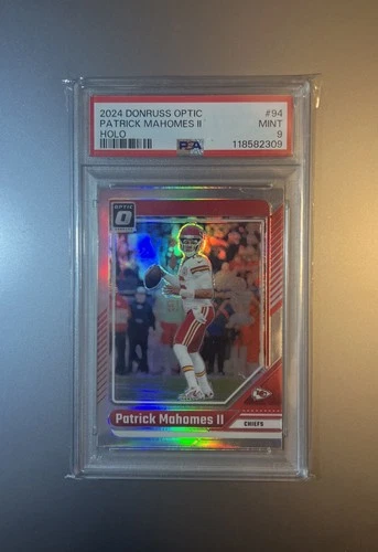 2024 Donruss Optic Patrick Mahomes II Holo #94 Chiefs PSA 9