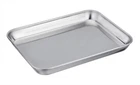 TeamFar Pure Stainless Steel Toaster Oven Pan Tray 7 x 9.3 x 1 inches, Silver