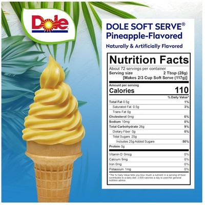 Pineapple Soft Serve Mix, Ideal for Concession Stand