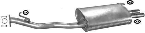 HONDA ACCORD SALOON 2.0 2.2 2.3 1990-1998 Exhaust Rear Silencer+