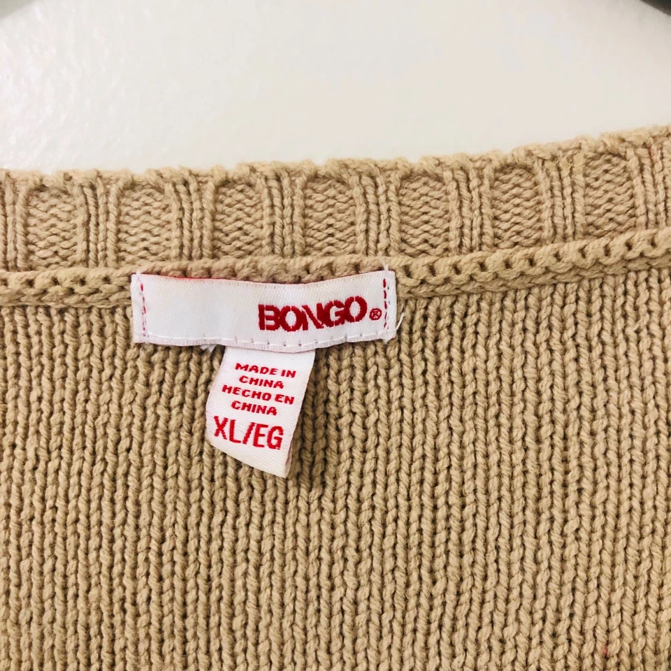 Bongo Gold Shiny Women’s Sweater Size XL Half Sleeve - Image 2 of 4