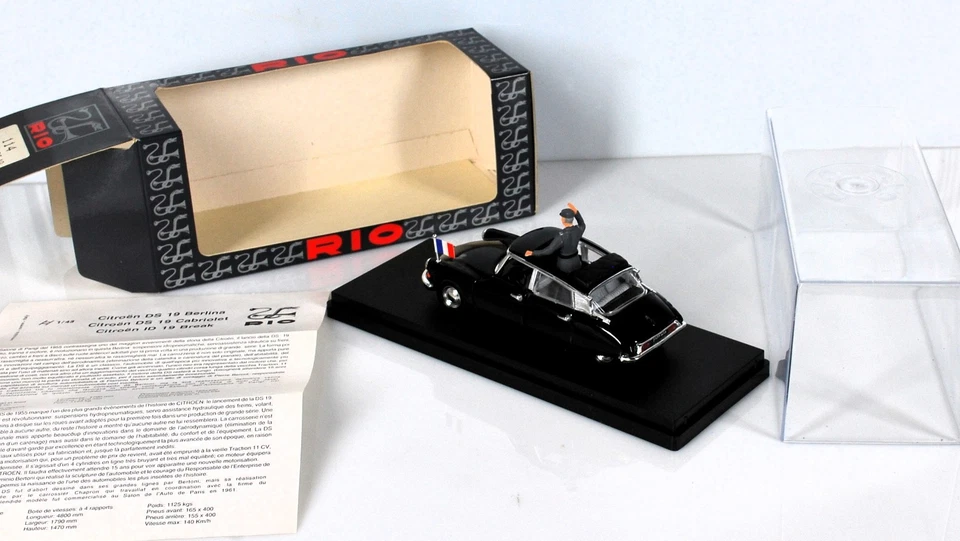Rio CITROEN DS 19 1962 GENERAL De Gaulle 1:43 - Immagine 2 di 4