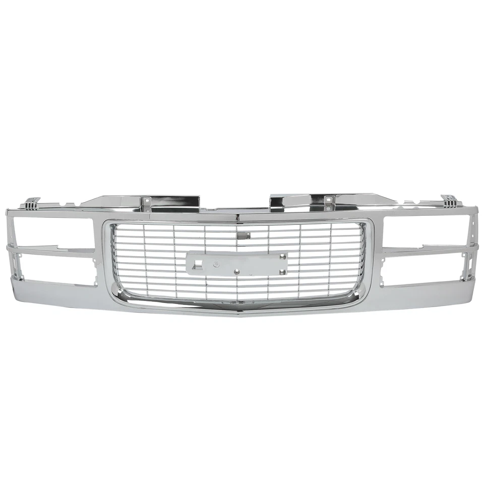 Chrome Grille Assembly For GMC C K 1500 2500 3500 1994-2000 94-99 Yukon - Image 2 of 4