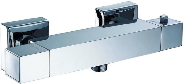 Brausethermostat Bad Mischbatterie Dusche Thermostat Duscharmatur Chrom-image