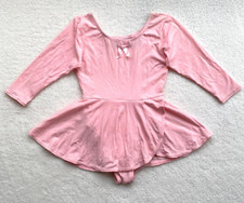 90s Jacques Moret Girls Pink Ballet Dance Leotard Skirted Tutu Child Size M 8/10