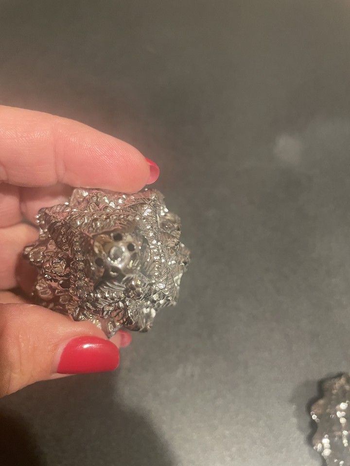 Silver Christmas Tree shaped Salt and Pepper Shakers eBay