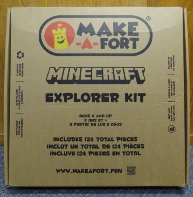 Minecraft Explorer Kit Make-A-Fort Build Kit For Kids - Missing few pieces READ