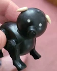 VINTAGE Fisher Price Little People Black Farm Pig Hog Animal Toy Figure
