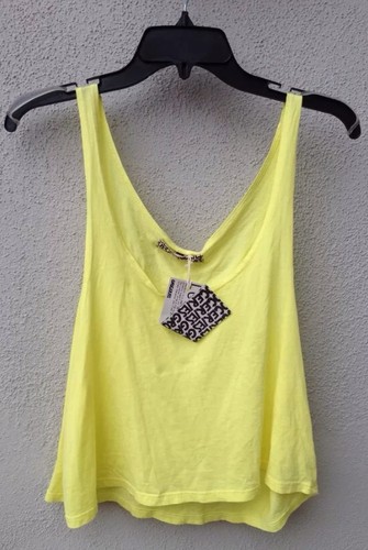 $ 43 Neu mit Etikett Groceries Marke gelbes bauchfreies Tanktop weich Größe S - Bild 1 von 4