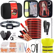 Car Roadside Emergency Kit, Portable Car Safety Kit for Emergency Situations,