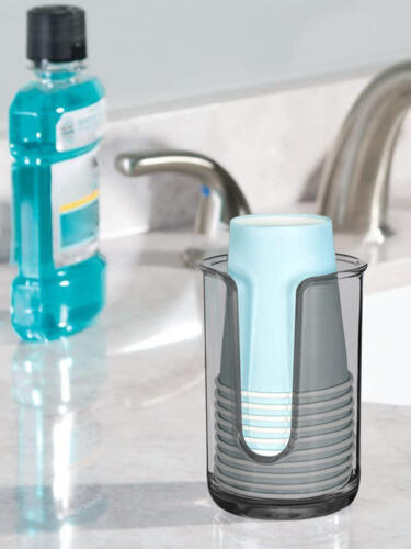 Bathroom Cup Dispenser Easy To Install Mouthwash Cups Holder Multifunctional - Picture 10 of 15