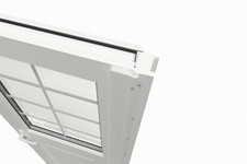 Door Finger Hinge Protector for uPVC door up to 135 degrees opening - White