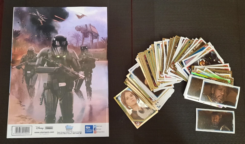 STAR WARS ROGUE ONE - TOPPS - 2016 - ALBUM VIDE/NEUF + 200 STICKERS - Photo 2/2