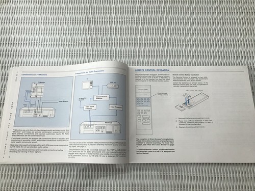 Realistic VHS Model 20 Cable Ready HG VCR Owners Manual - Picture 3 of 7
