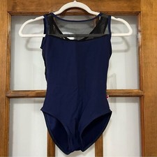 Yumiko Meagan Mesh Leotard Navy Size XS