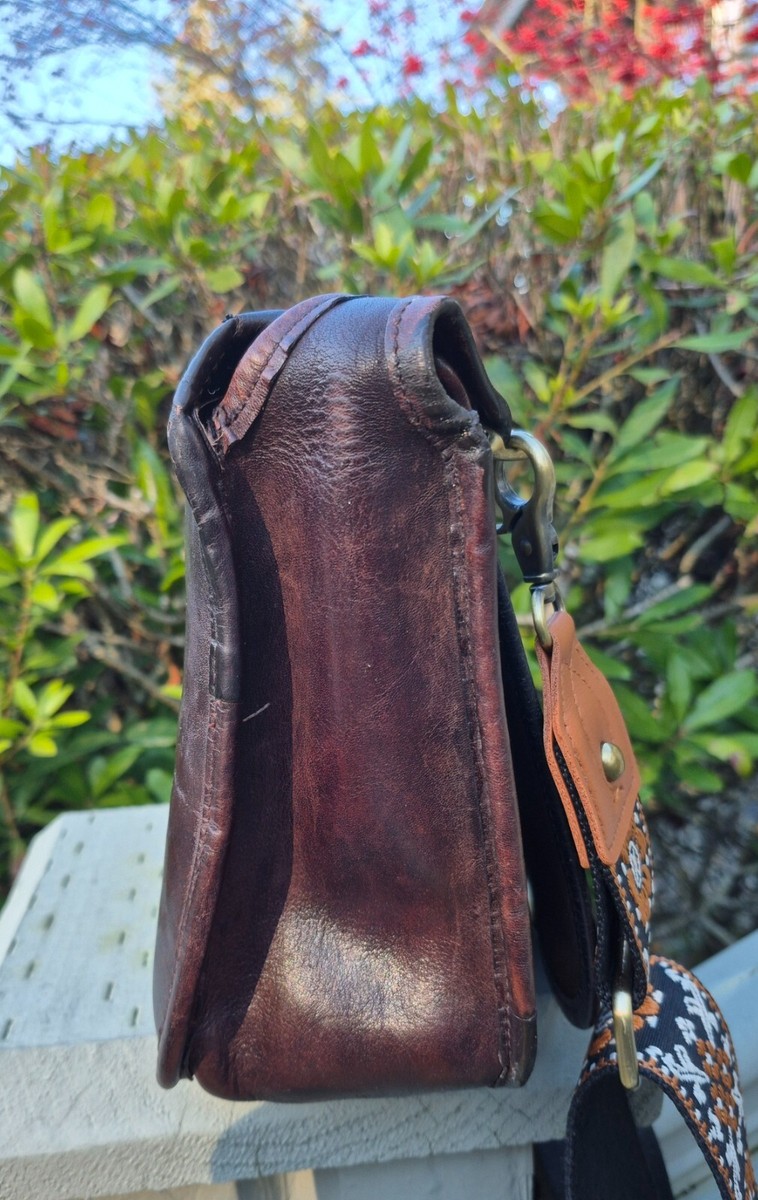 Vtg 70's COACH #9170 Brown Leather Classic Pouch Shoulder Bag