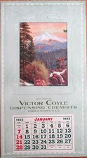 Charlottetown, Prince Edward Island 1923 Advertising Calendar/11x20 Poster- Drug