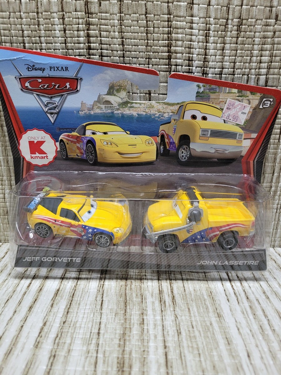 Disney / Pixar Cars 2 Movie 155 Die Cast Car 2pack Jeff Gorvette