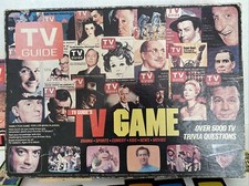Vintage 1984 TV Guide TV Game Trivia Board Game Complete In Box
