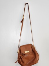 Ted Lapidus Brown Leather Handbag Purse
