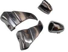 LAMBRETTA PAIR OF SHARK TEETH AND LEGSHIELD BEEDING CLUMPS END NEW FOR GP