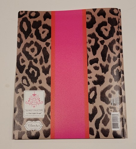 2 Class Act 'Go Wild' Prints 3 Prong 2 Pocket Plastic Folders 11.75" x 9.5" - Picture 5 of 14