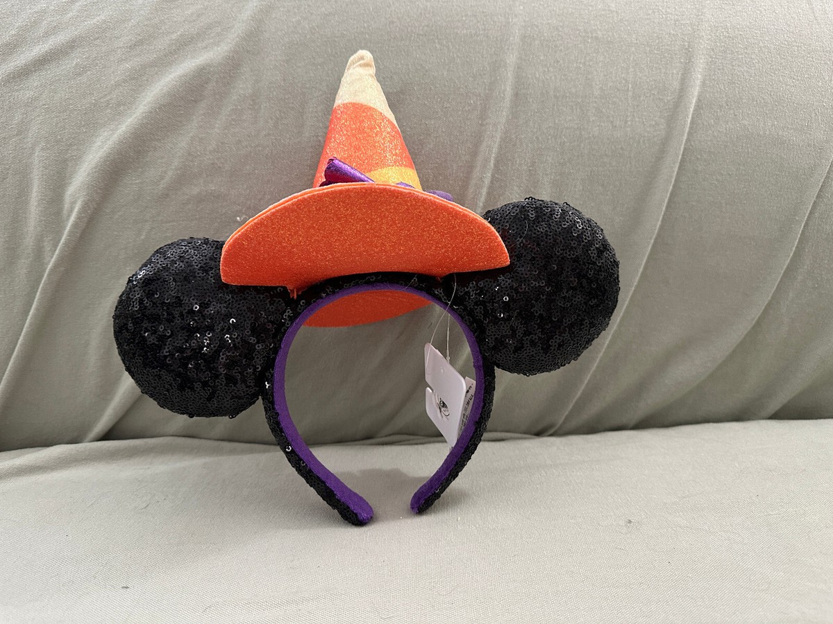 Disney Parks Candy Corn Halloween Hat Minnie Mouse Ears  display picture 3