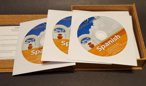 Global Access Easy Immersion: Spanish for PC 12 Disc CD Rom Set - Picture 2 of 4